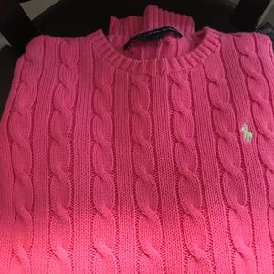 Ralph Lauren Hot Pink Sweater, Medium